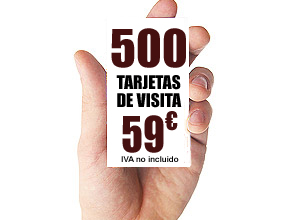 500 TARJETAS DE VISITA